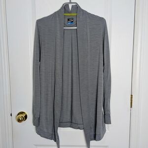 Icebreaker Cool-Lite Merino Sphere Lightweight Open Cardigan Women’s XS Grey #73